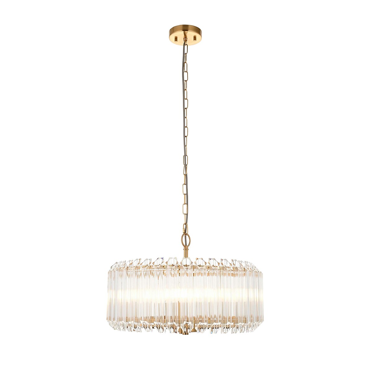 Valencia 5-Light Glass Pendant Light brass, ÉDITÉ