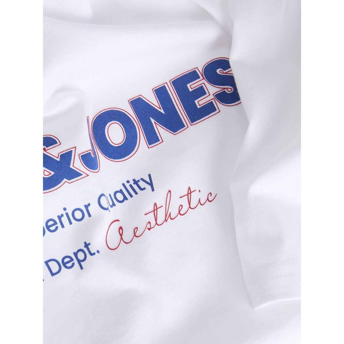 T-shirt met korte mouwen en ronde hals, JABBO wit, JACK & JONES