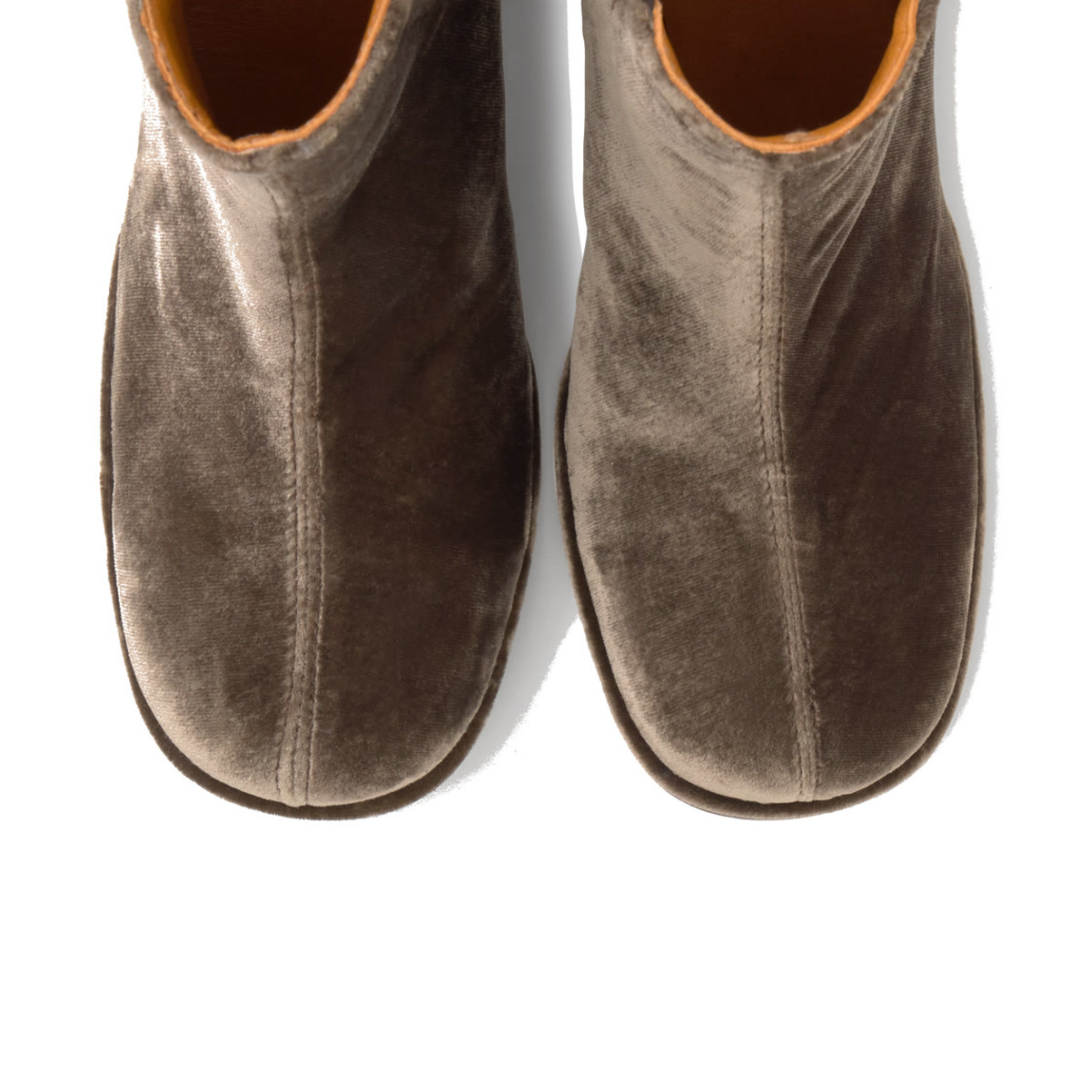Bottines à talon bloc en velours NEANDRA marron foncé, CASTANER