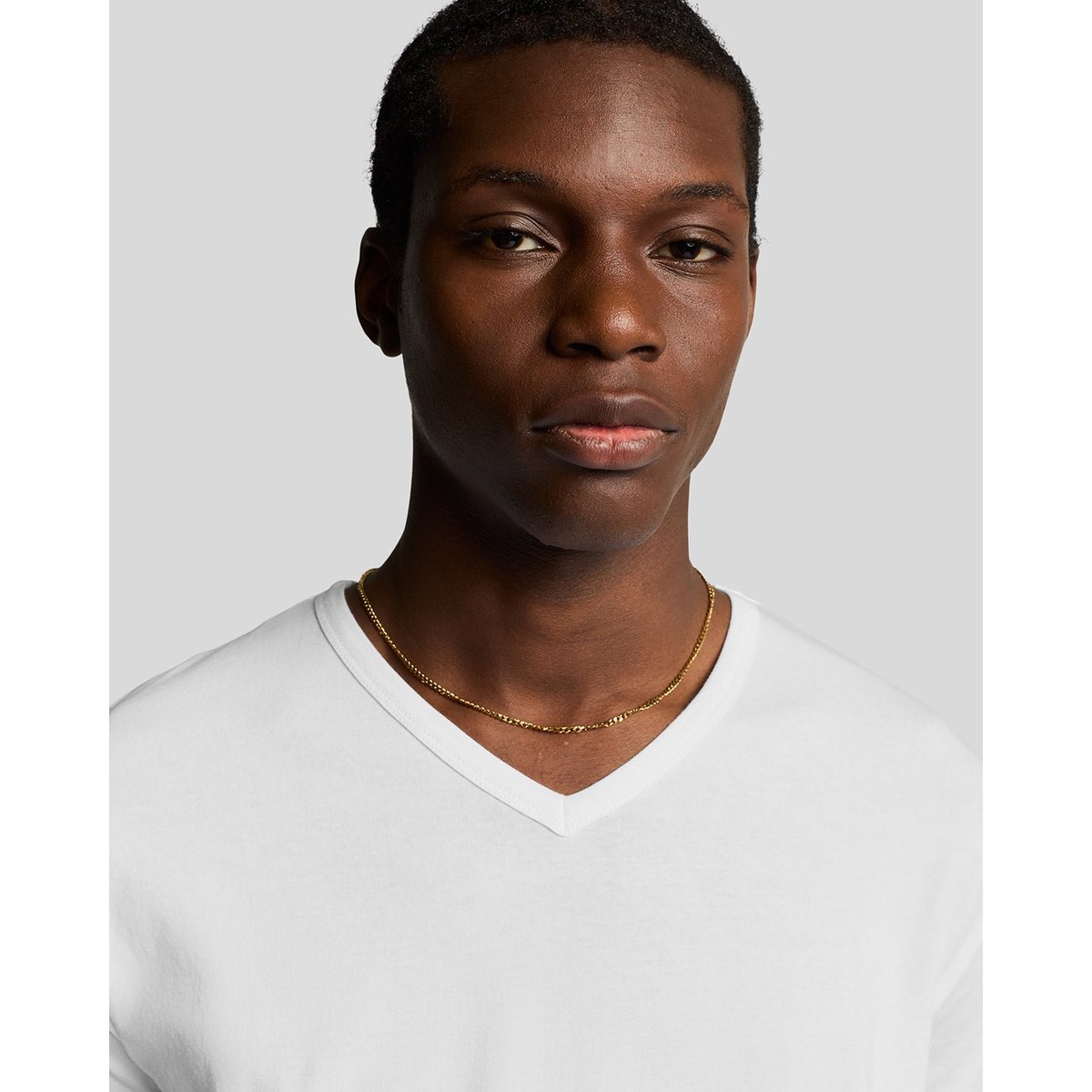 Lot de 3 T-shirts col V lounge blanc, LYLE & SCOTT