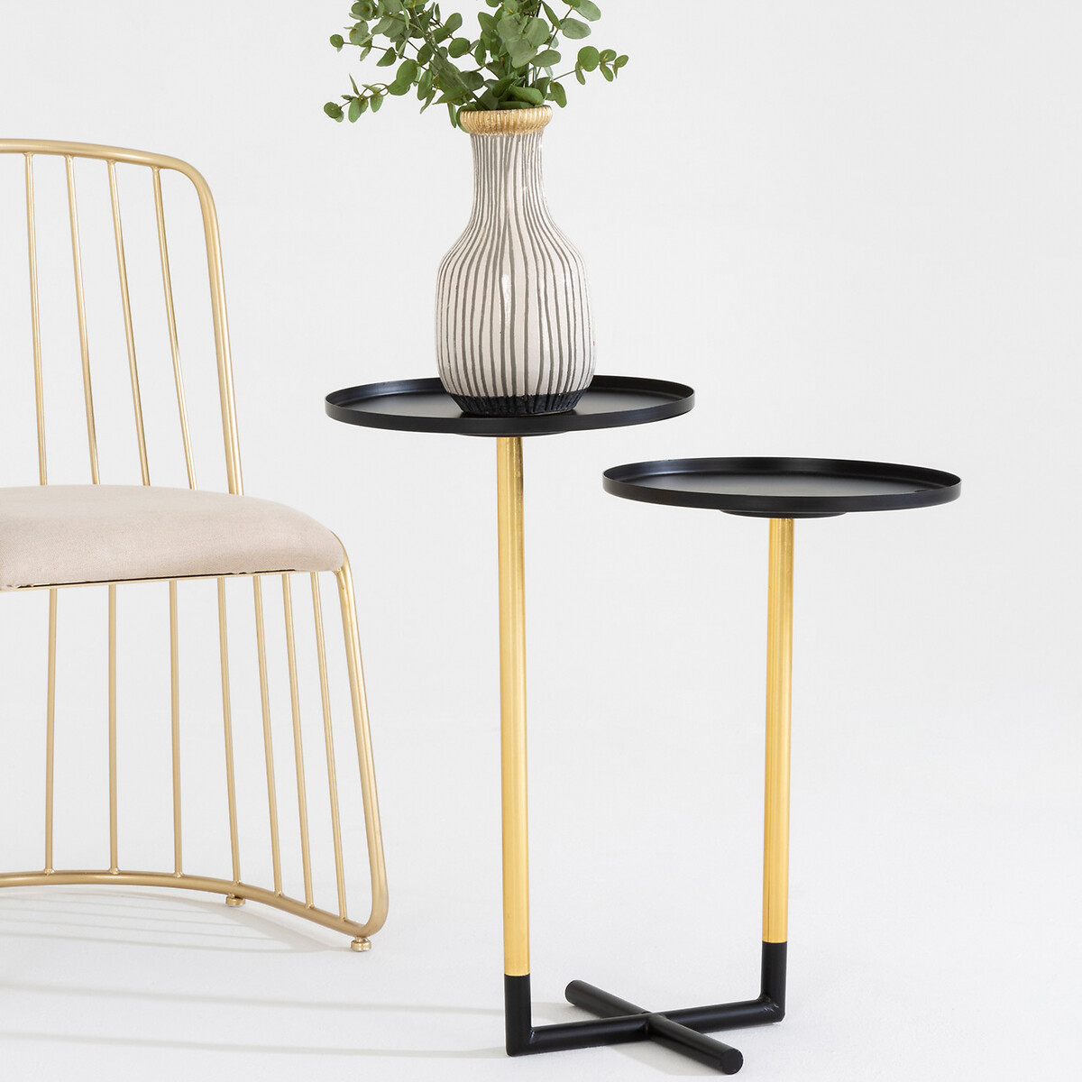 Kenji Two-Tier Side Table black, SO'HOME