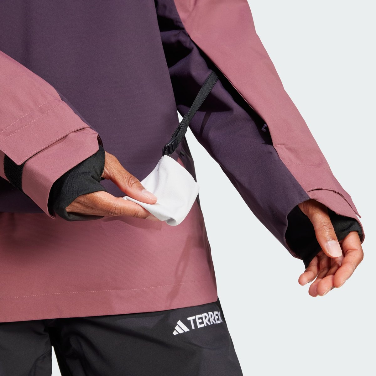 Anorak Terrex Xperior 2L Lined RAIN.RDY burgundy / aurora black, adidas Performance