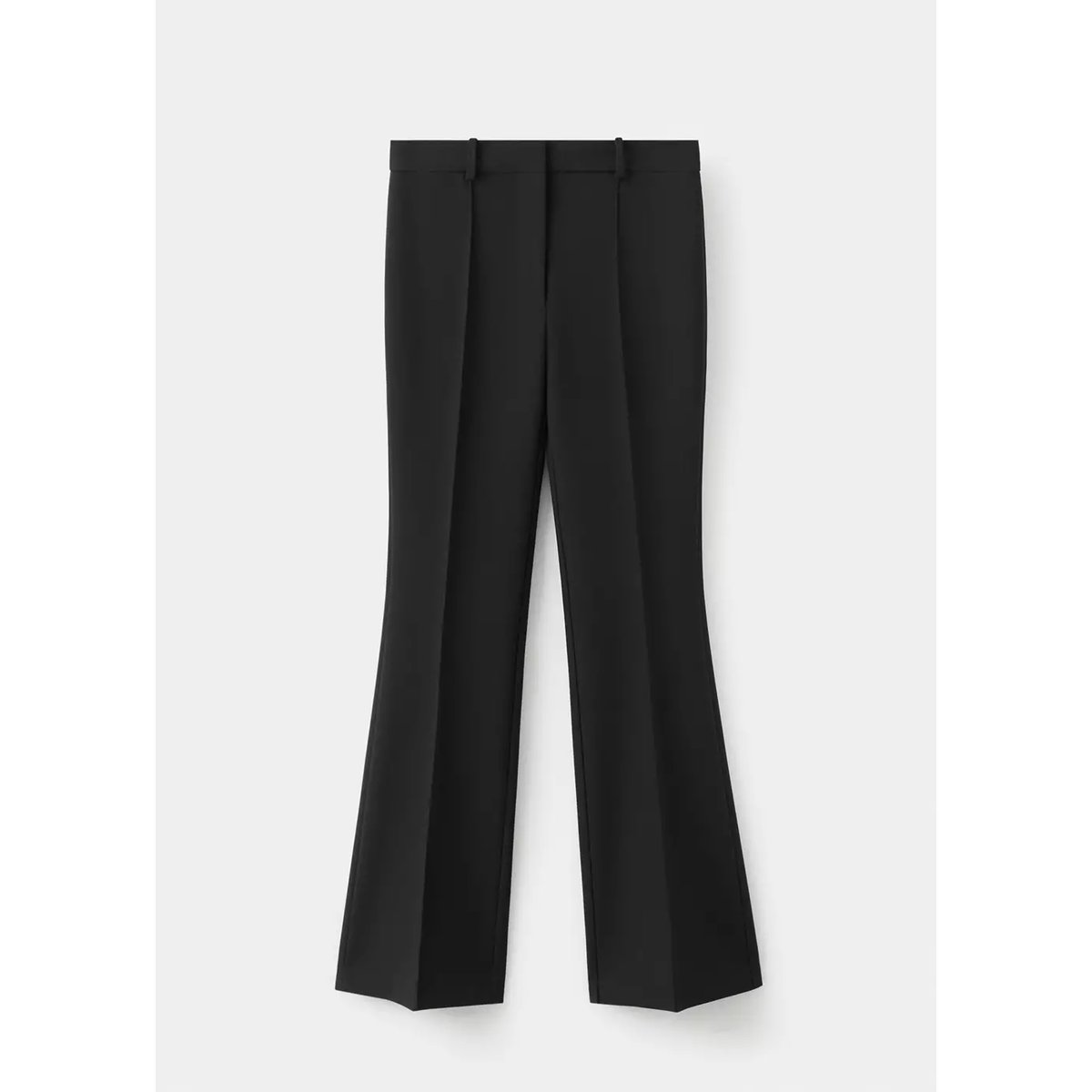 Pantalon ajusté taille mi-haute noir, MANGO