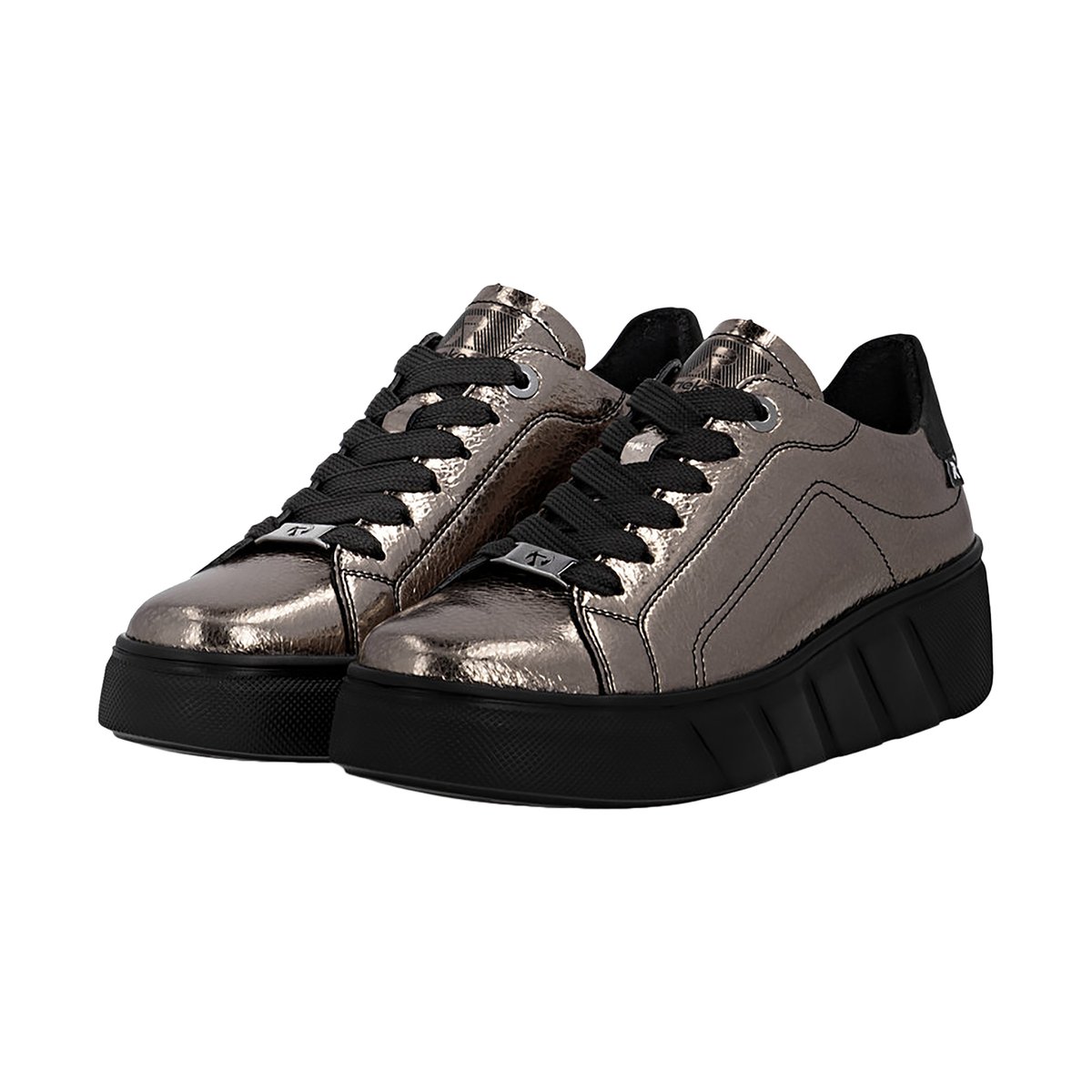 Basket Basse Cuir Astor metal, RIEKER