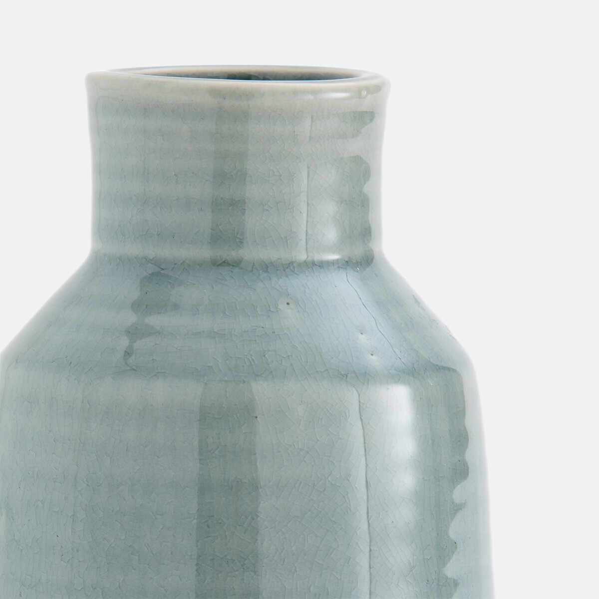 Jarra em cerâmica, alt. 23 cm Pastela azul-acinzentado, LA REDOUTE INTERIEURS