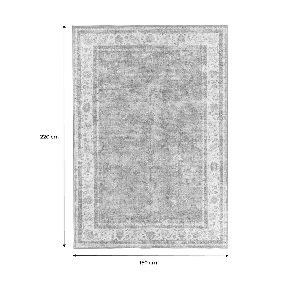 Tapis intérieur rectangulaire vintage LIV multicolore, SWEEEK
