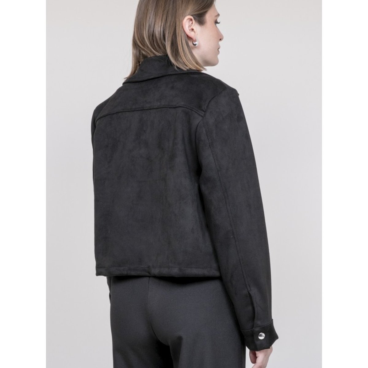Veste En Suédine Uperla noir, DONA LISA