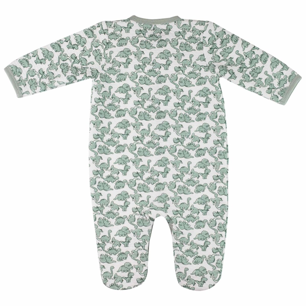 Pyjama bébé matelassé - Dinosaures blanco, TROIS KILOS SEPT