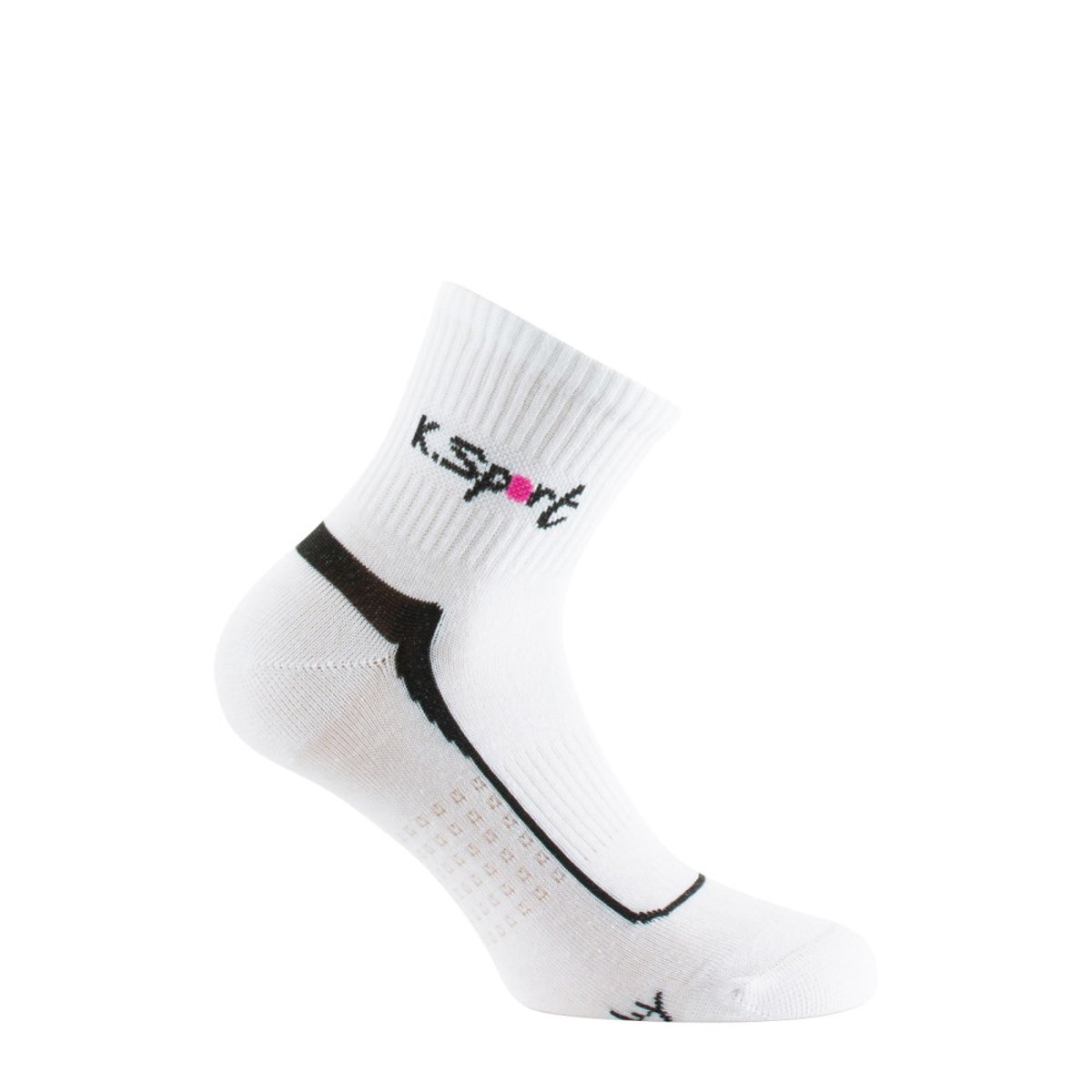 Lot de 2 paires de socquettes sport en coton blanc, KINDY