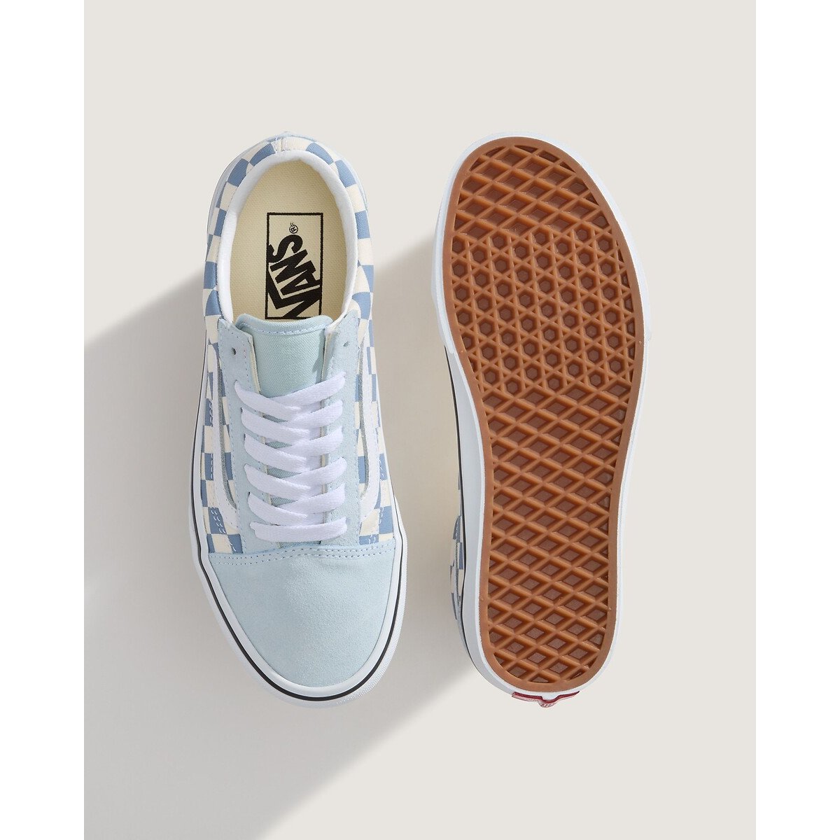 Baskets OLD SKOOL bleu ciel/blanc, VANS