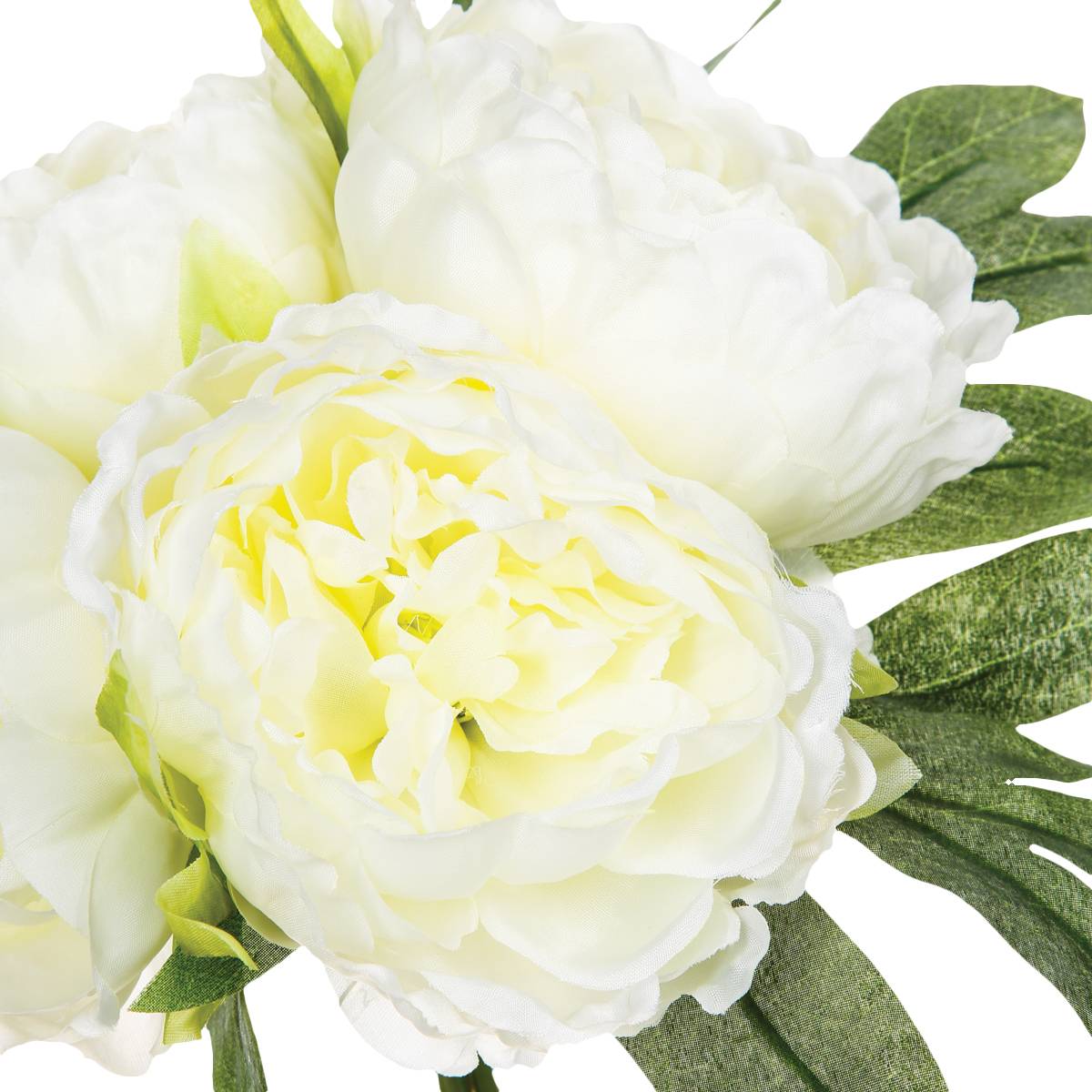 Bouquet de 4 pivoines articielles blanc, ATMOSPHERA