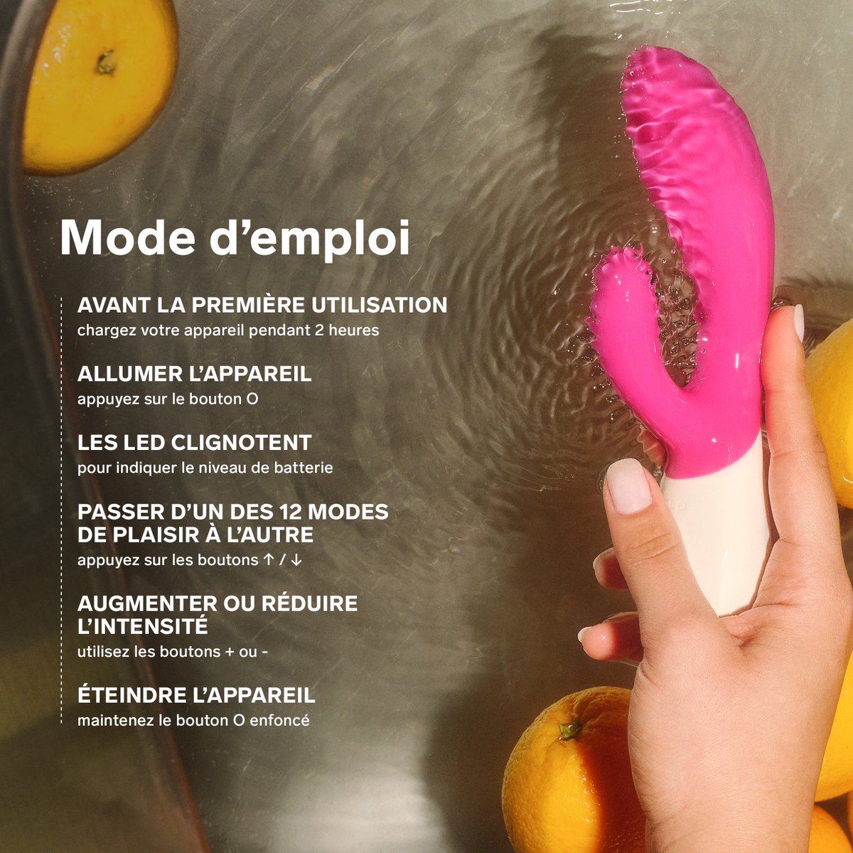 Stimulateur Clitoridien et Vibromasseur Point G Rabbit, INA Wave 2 cerise, LELO