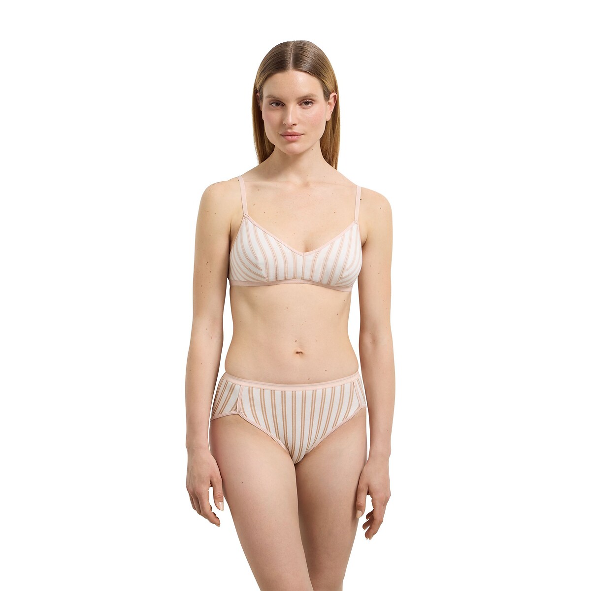 Soutien-gorge triangle DIM x Inès de la Fressange crème rose, DIM