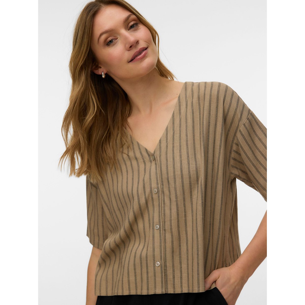 Chemise silver mink, VERO MODA