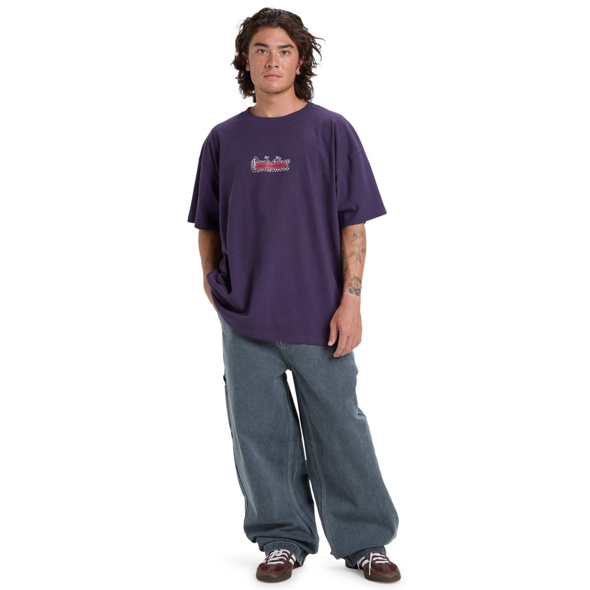 T-shirt à manches courtes MERCURY DOUBLE UP violet purple velvet, QUIKSILVER