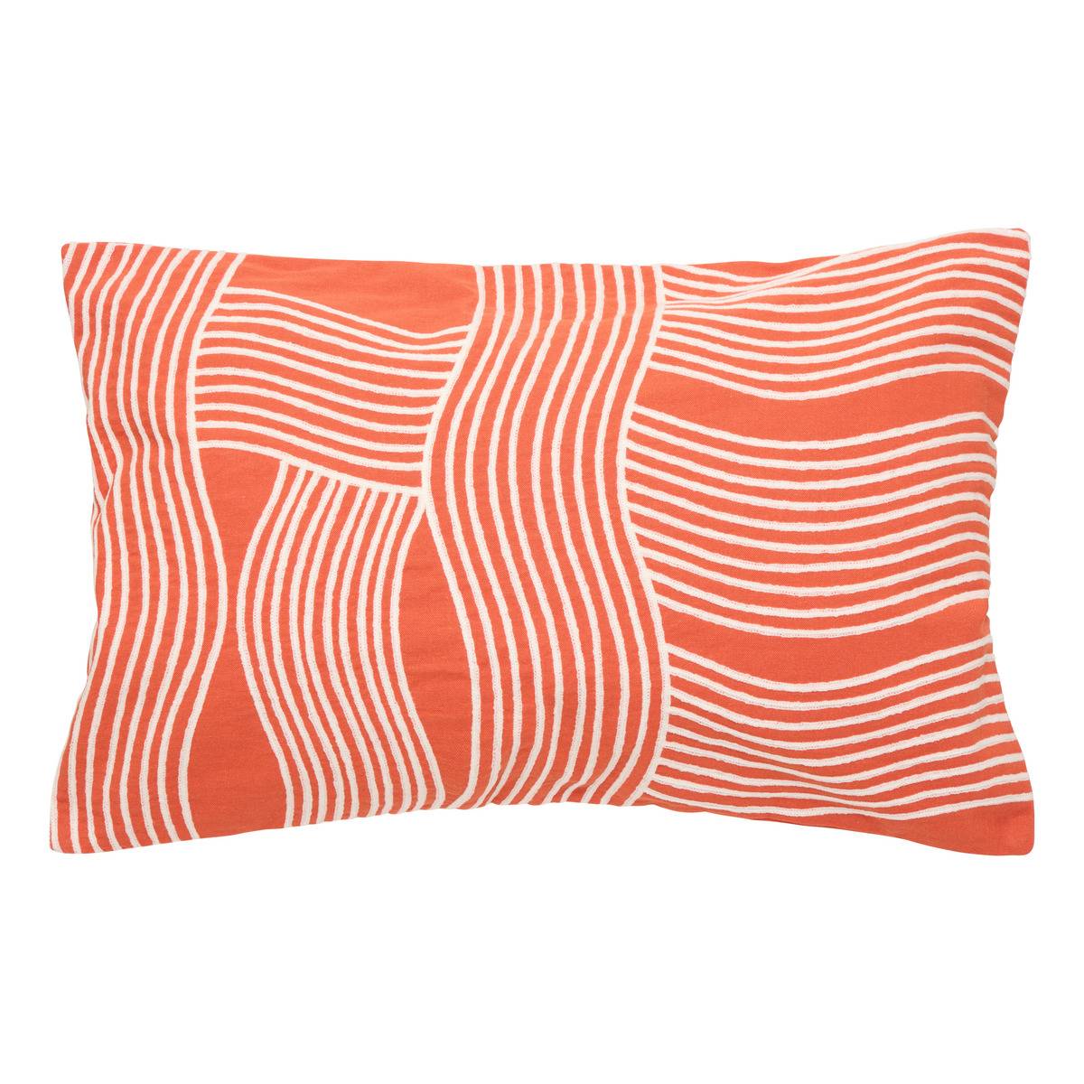 Coussin rectangulaire NIPPON LINE orange, ATMOSPHERA