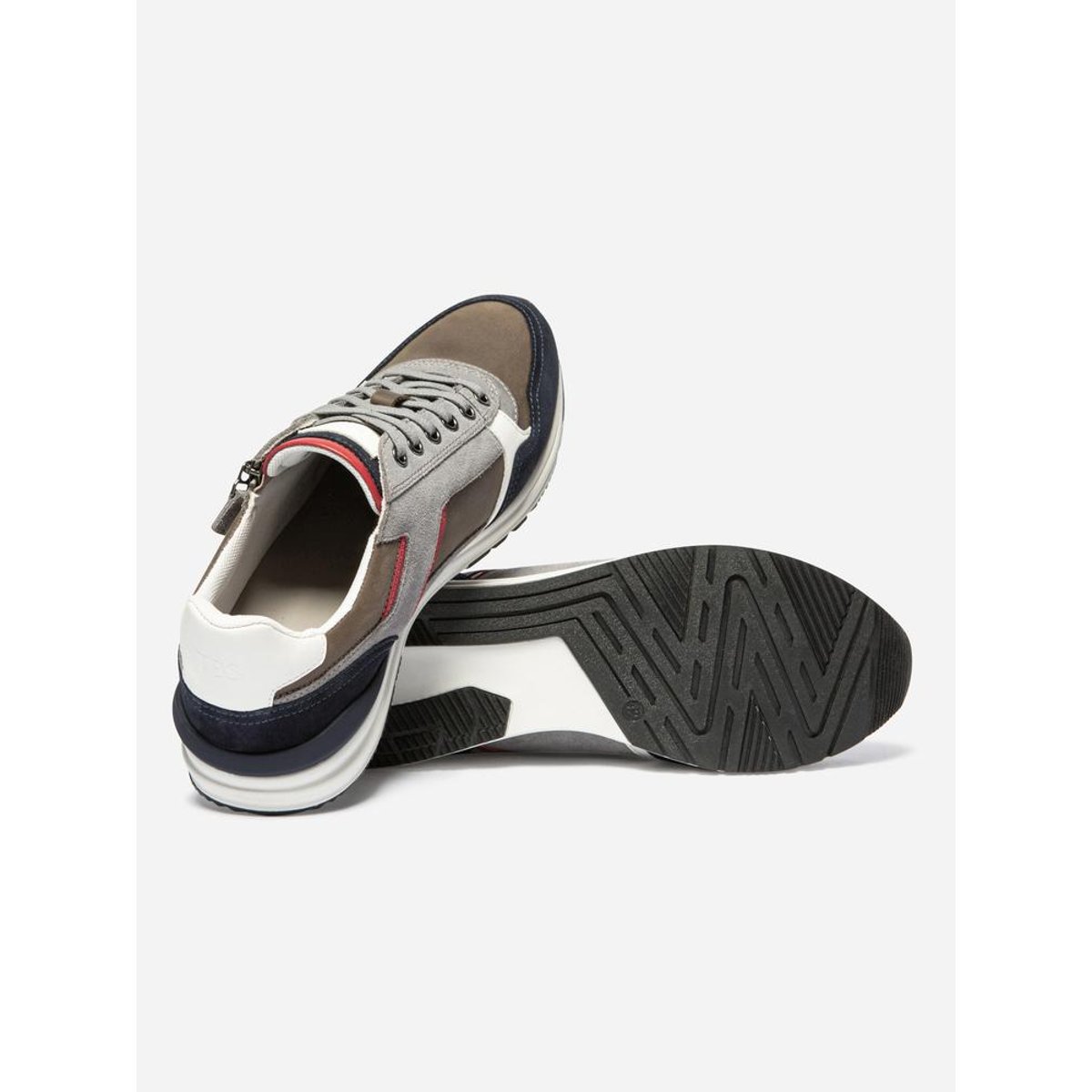 Baskets zippées STEVANE gris / navy, TBS