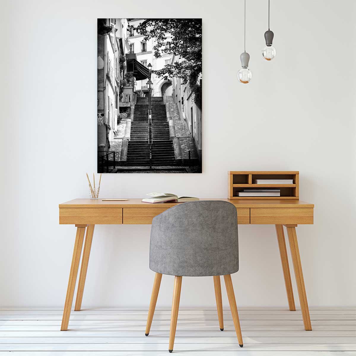 Tableau Paris rue de Montmartre tableau alu dibond, HEXOA
