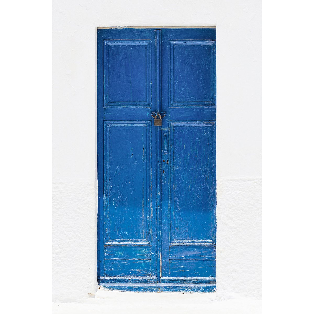 Tableau porte bleue ios tableau alu dibond, HEXOA