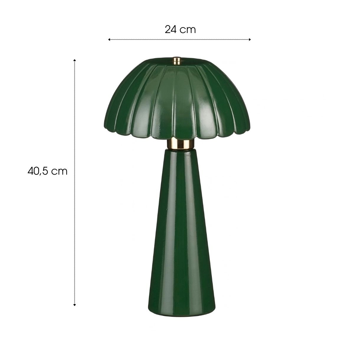 Lampe de table NAOMI vert, MICA DECORATIONS