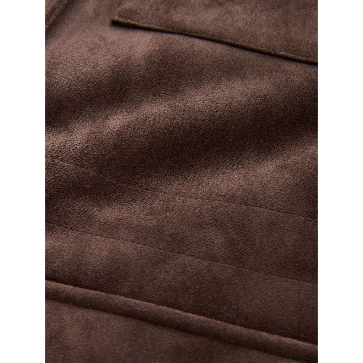 Veste cintrée en imitation daim marron chocolat, NEXT
