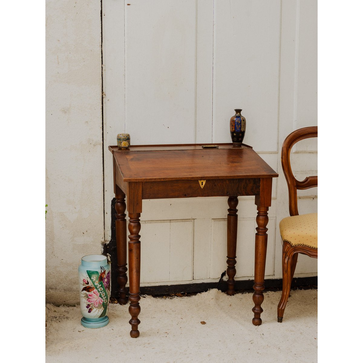 Secrétaire vintage en bois Honoré N°186 - Bon état bois foncé, DEBONGOUT