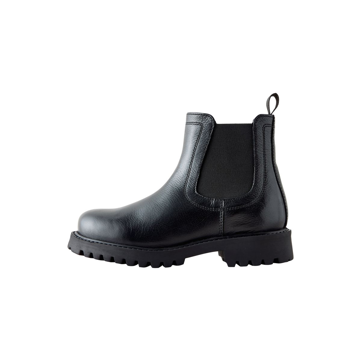 Bottines chelsea doublées de peau lainée noir, NEXT