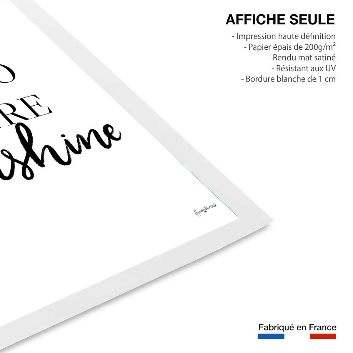 Poster hello there sunshine affiche seule, HEXOA