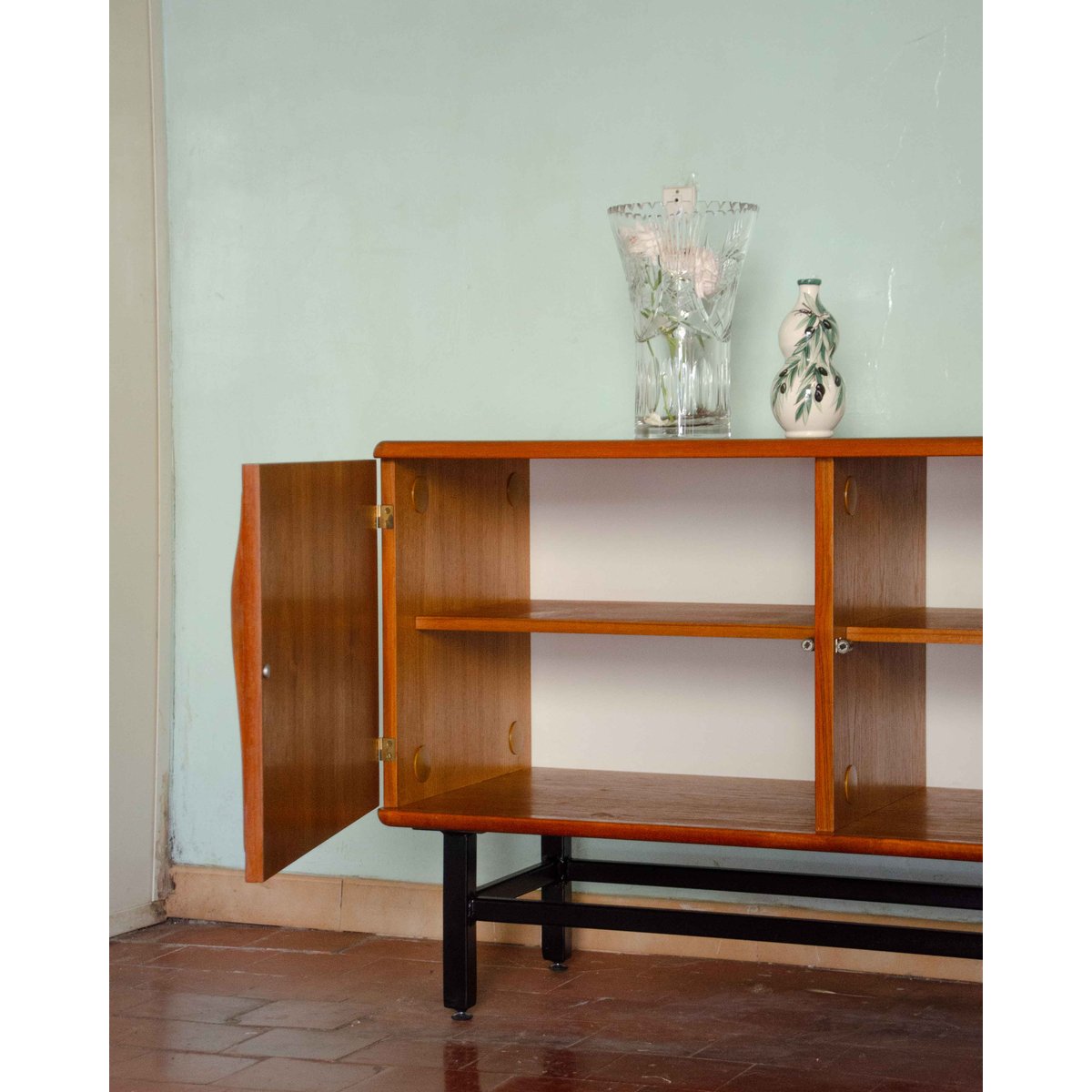 Grande enfilade en teck Margaret N°506 - Bon état bois clair, DEBONGOUT