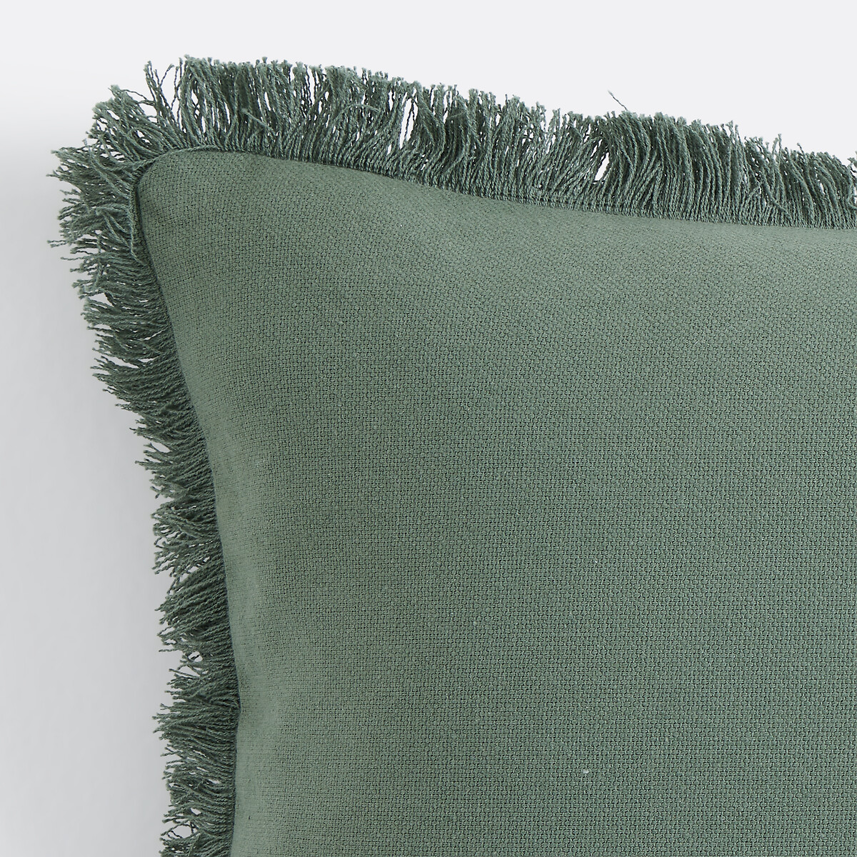 Housse de coussin coton natté, Panama vert sauge, LA REDOUTE INTERIEURS