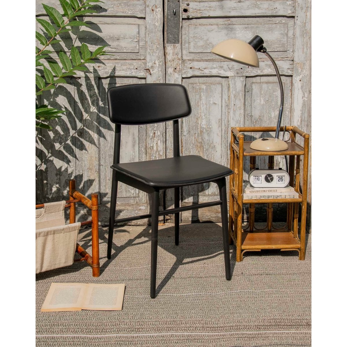 Chaise contemporaine italienne Alma N°1753 - Bon état noir, DEBONGOUT