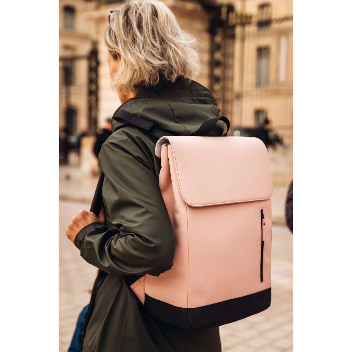 Sac à dos à langer Oslo rose, noir, BEABA
