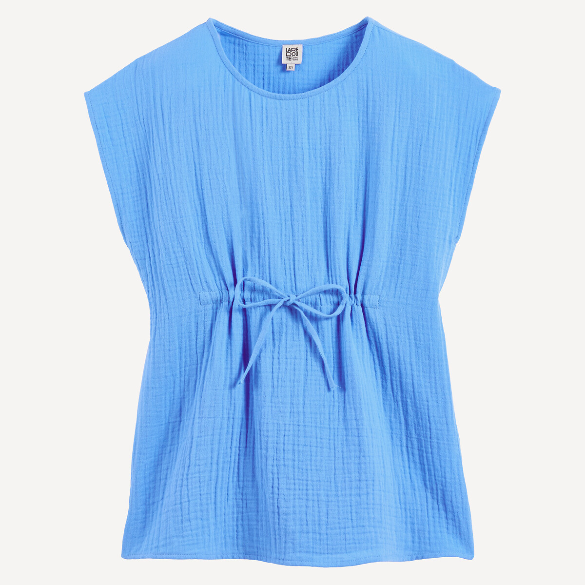 Cotton Muslin Beach Tunic blue, LA REDOUTE COLLECTIONS