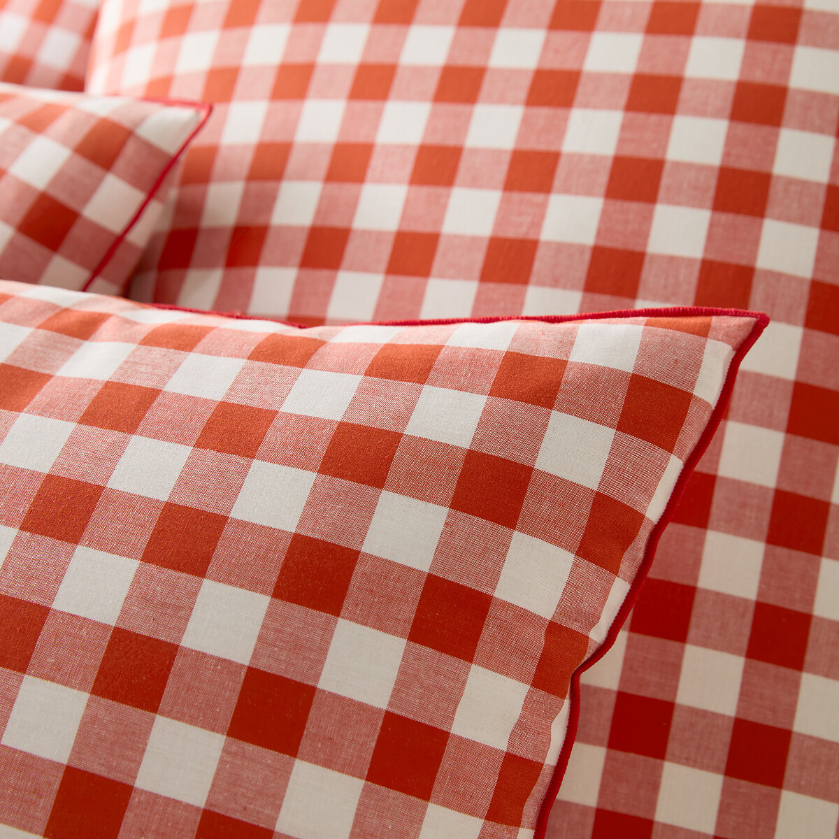Veldi Orange Cotton Duvet Cover orange, LA REDOUTE INTERIEURS