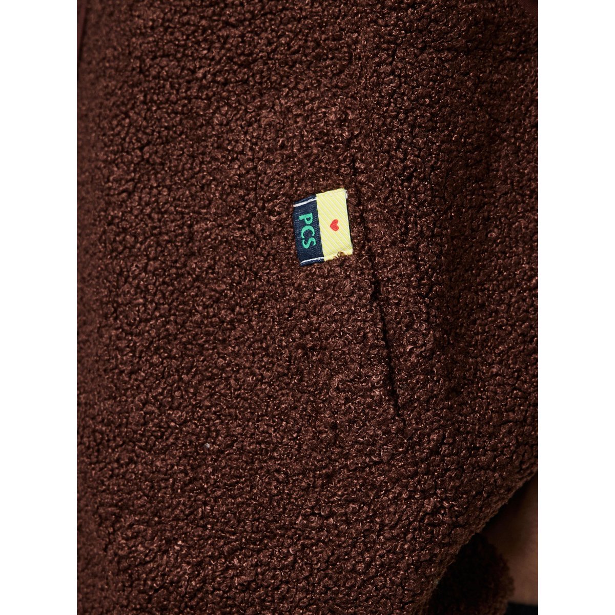 Gilet sans manches en sherpa chicory coffee, PIECES