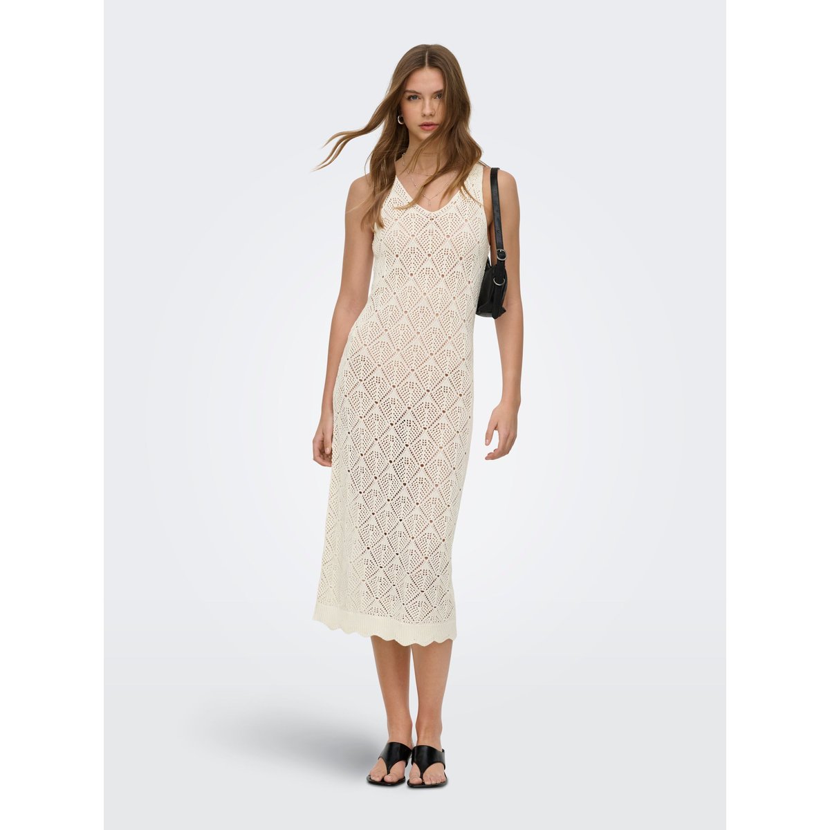 Robe En Maille cloud dancer, ONLY