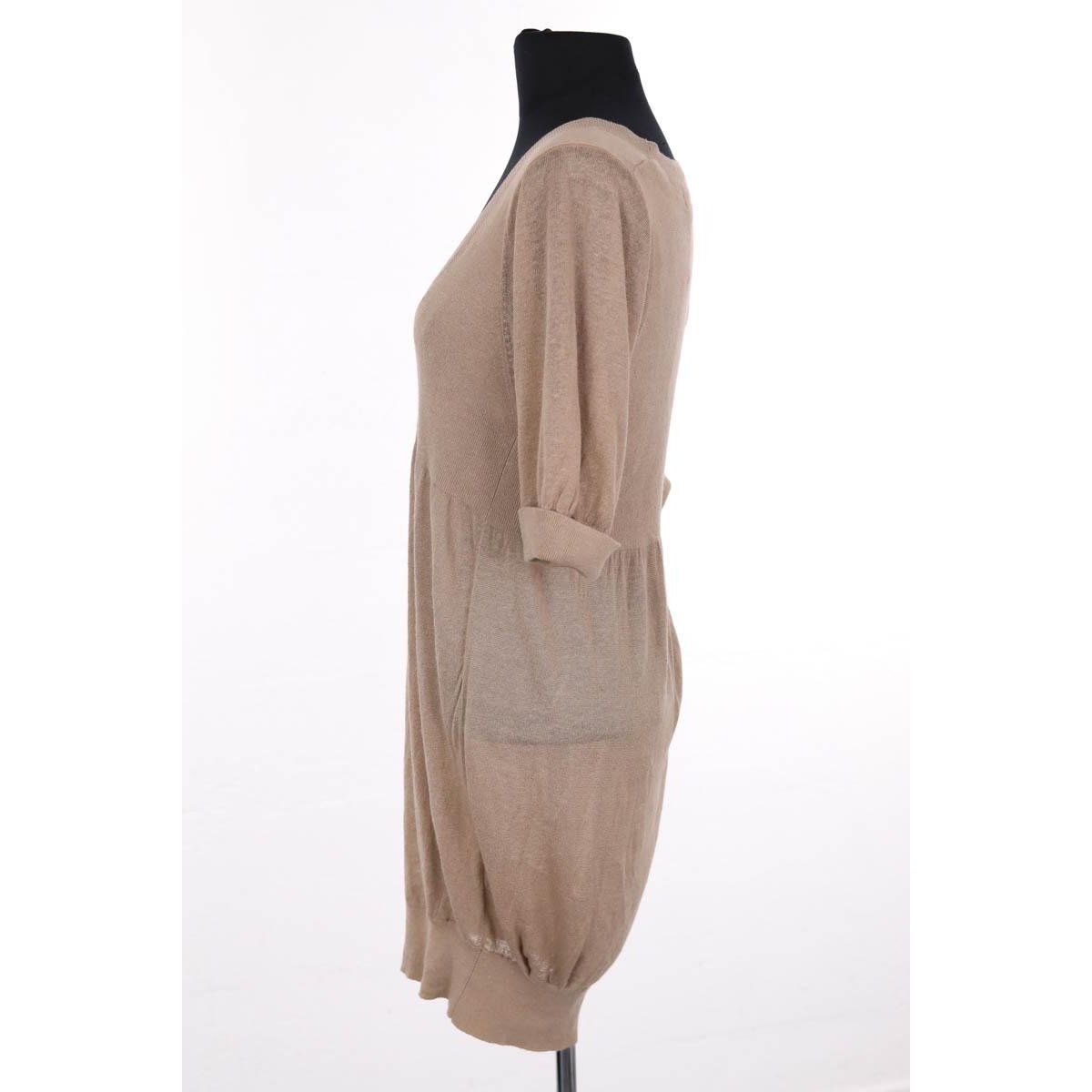 Robe - Très Bon État camel, SANDRO