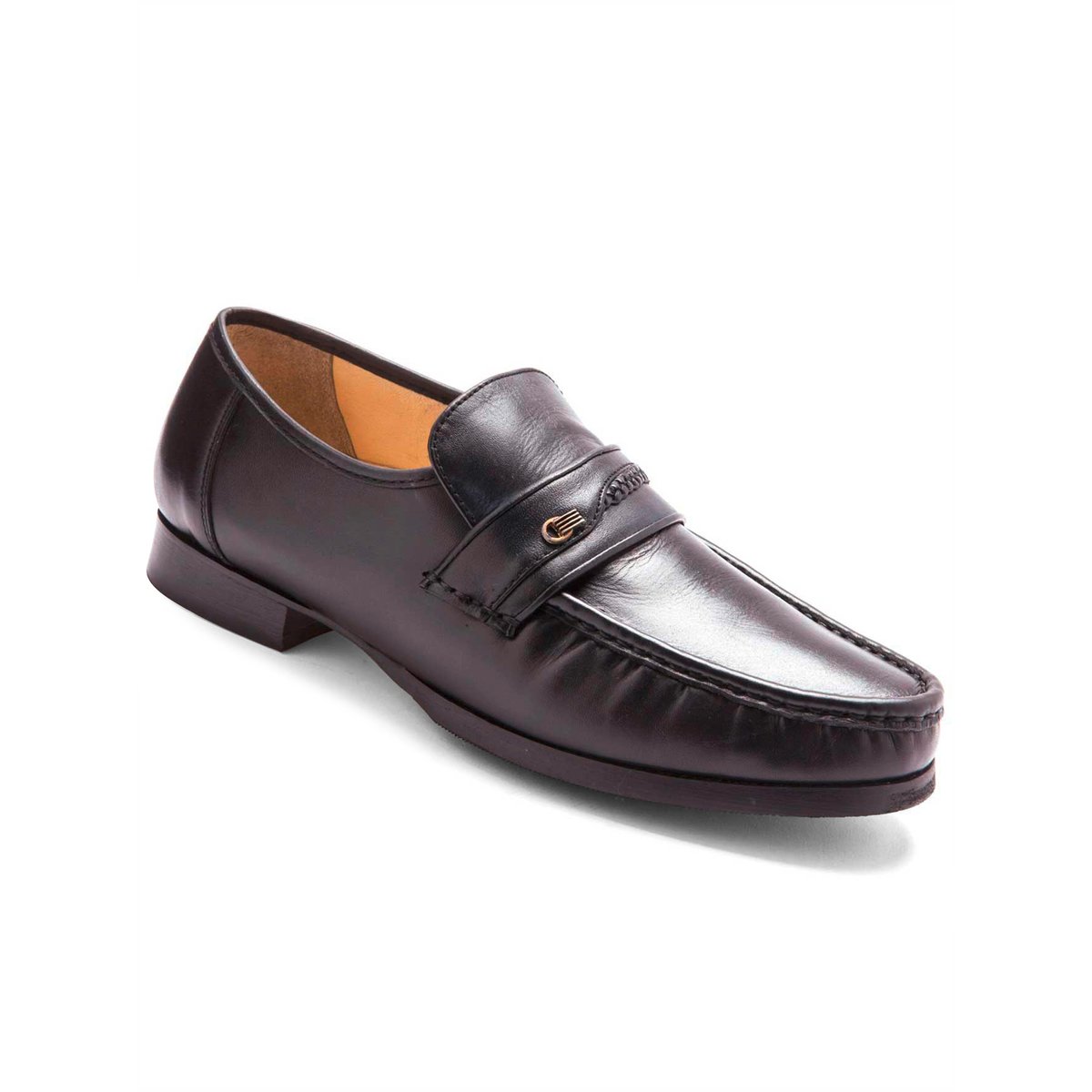 Mocassins Cuir À Aérosemelle®, Grande Largeur noir, PEDICONFORT