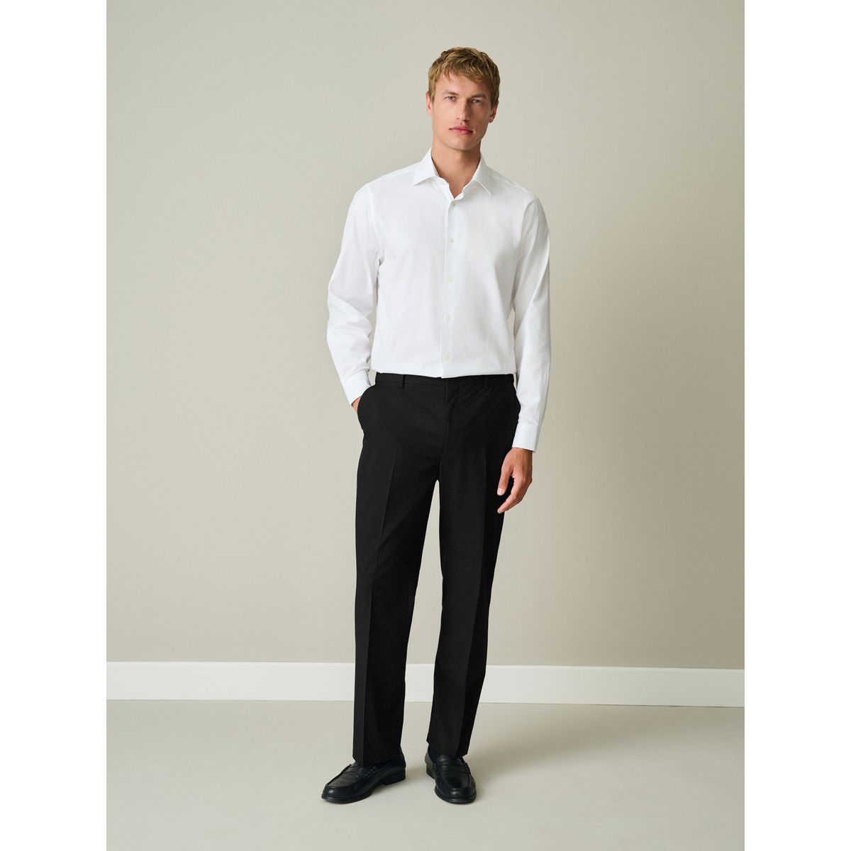 Pantalon élastique habillé motionflex noir, NEXT