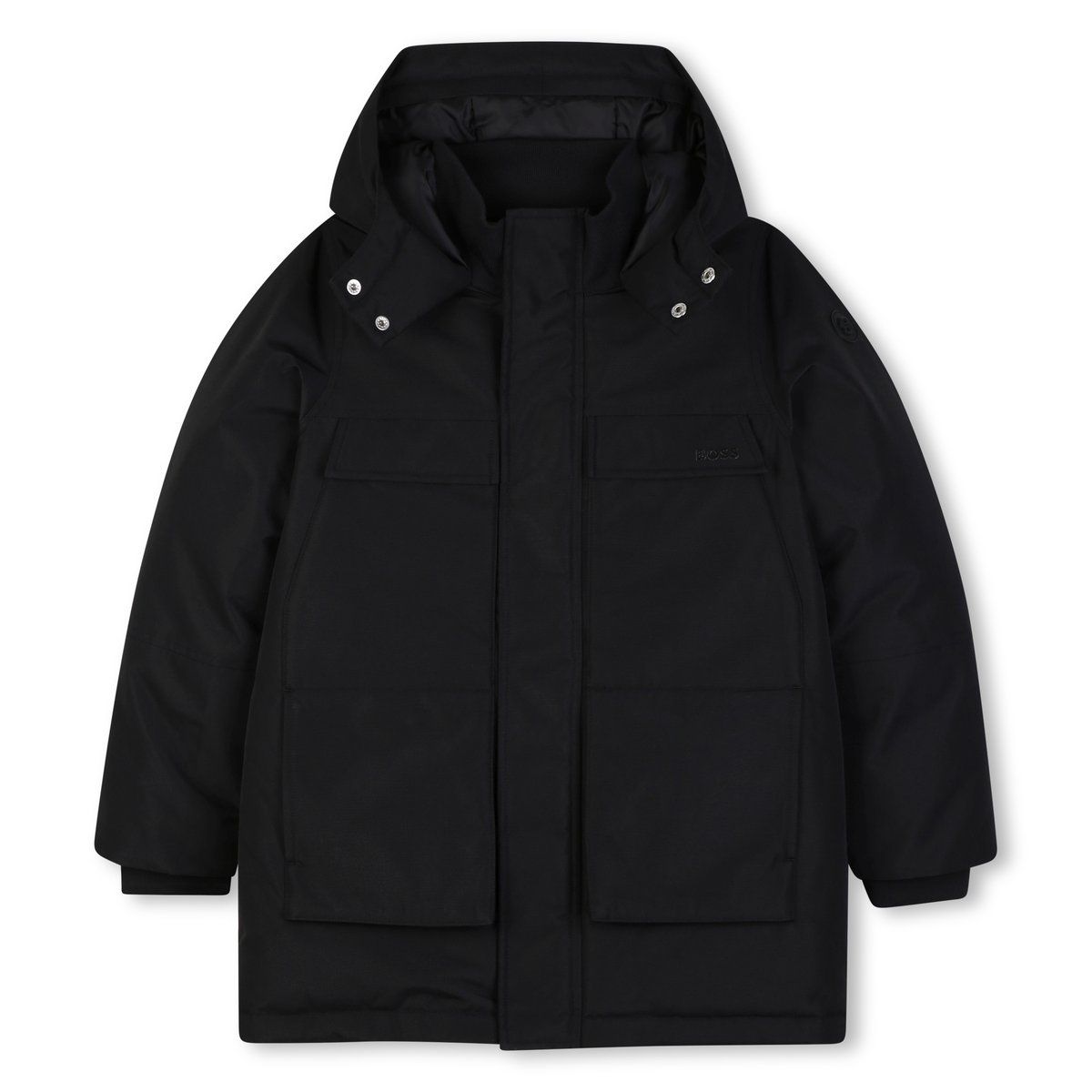 Parka à capuche black, BOSS KIDSWEAR