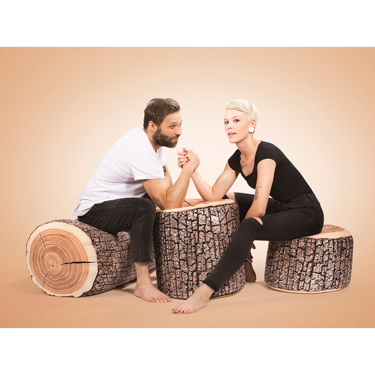 Repose pieds DOTCOM WOOD multicolor, SITTING POINT