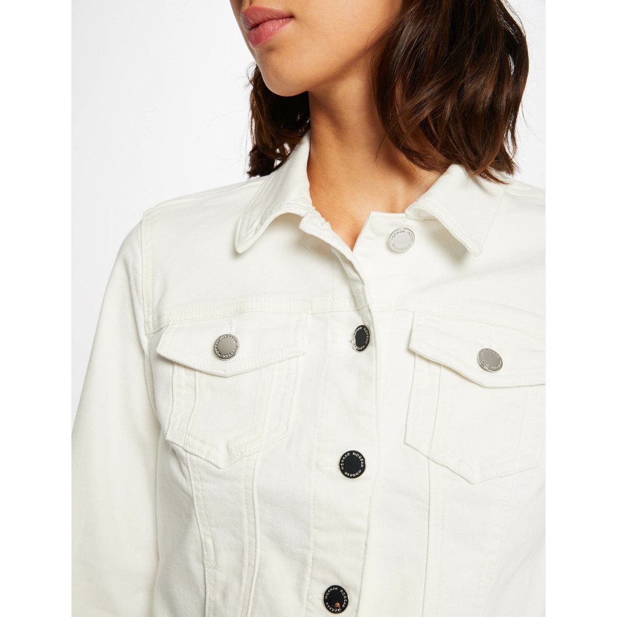 Veste jean blanc, MORGAN