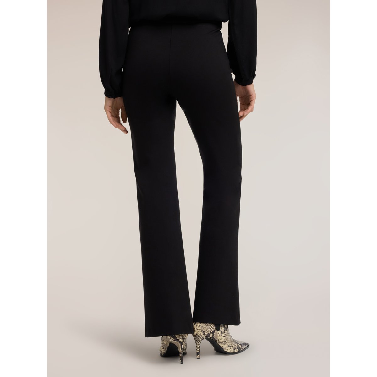 Pantalon flare avec ceinture noir, MOTIVI