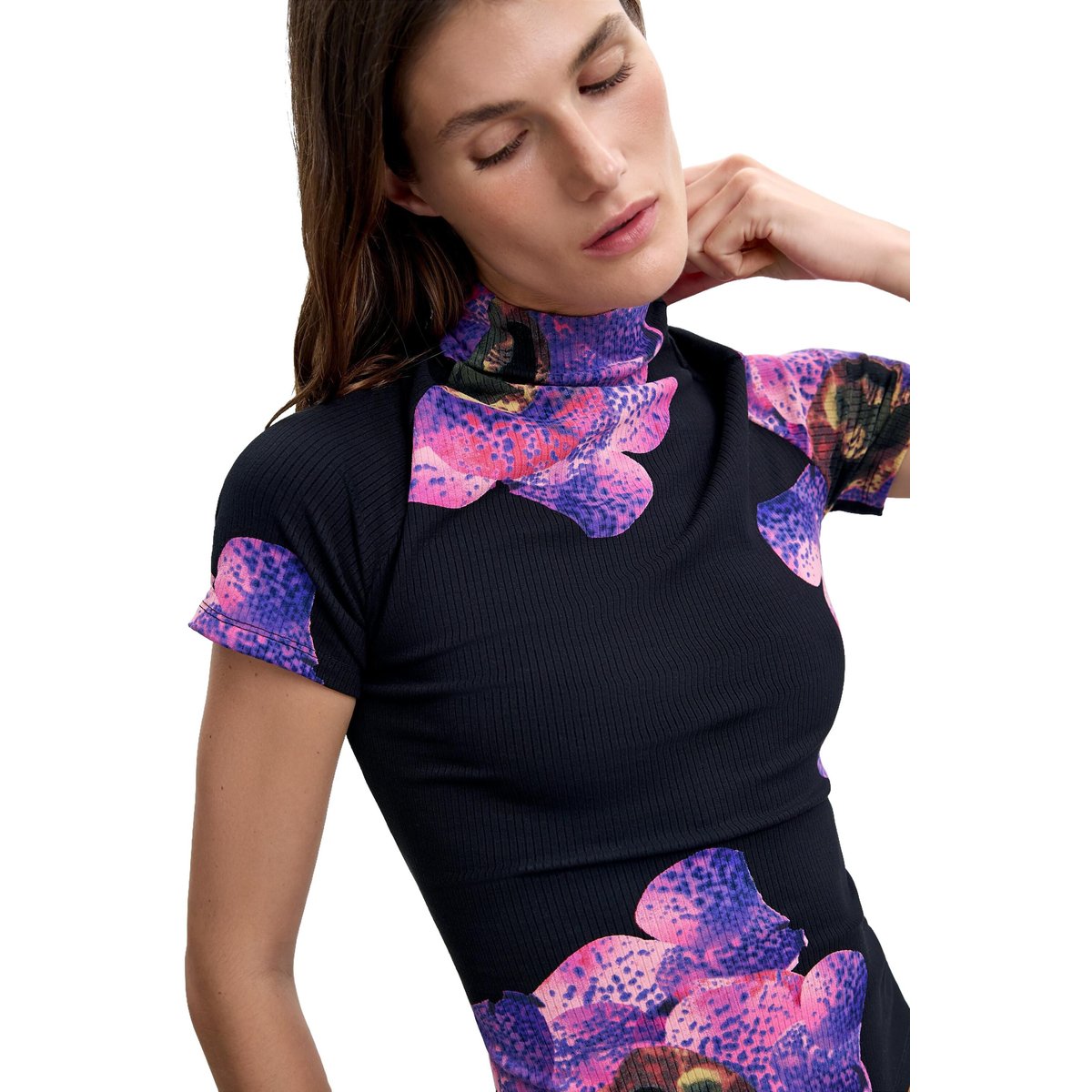 T-shirt imprimé Lacroix noir, DESIGUAL