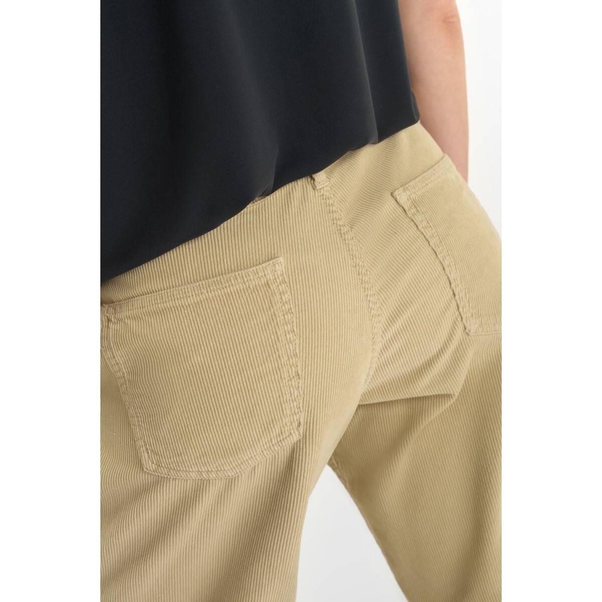 Pantalon flare TAHIS beige, LE TEMPS DES CERISES