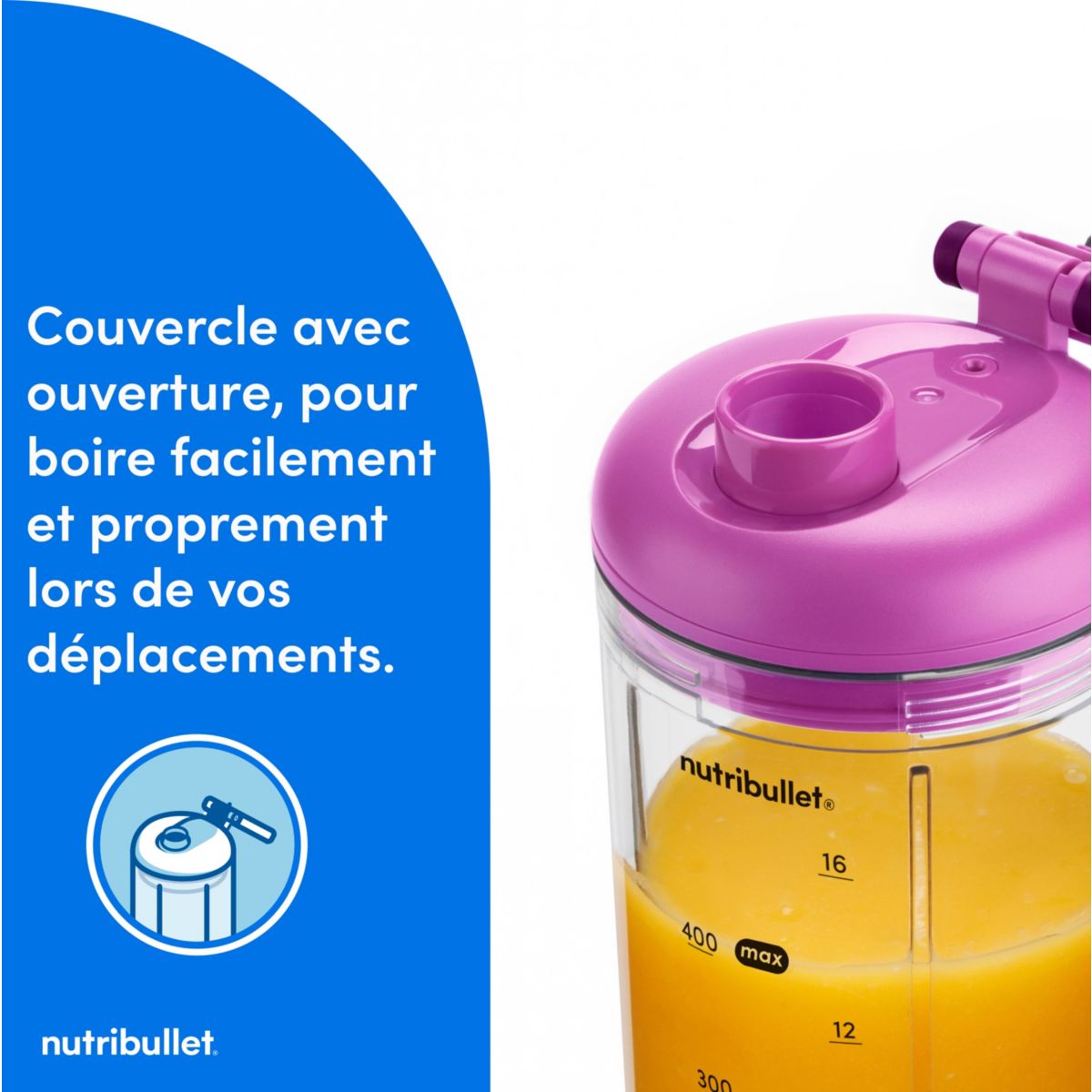 Blender FLEX - Berry NBP013VT couleur unique, NUTRIBULLET