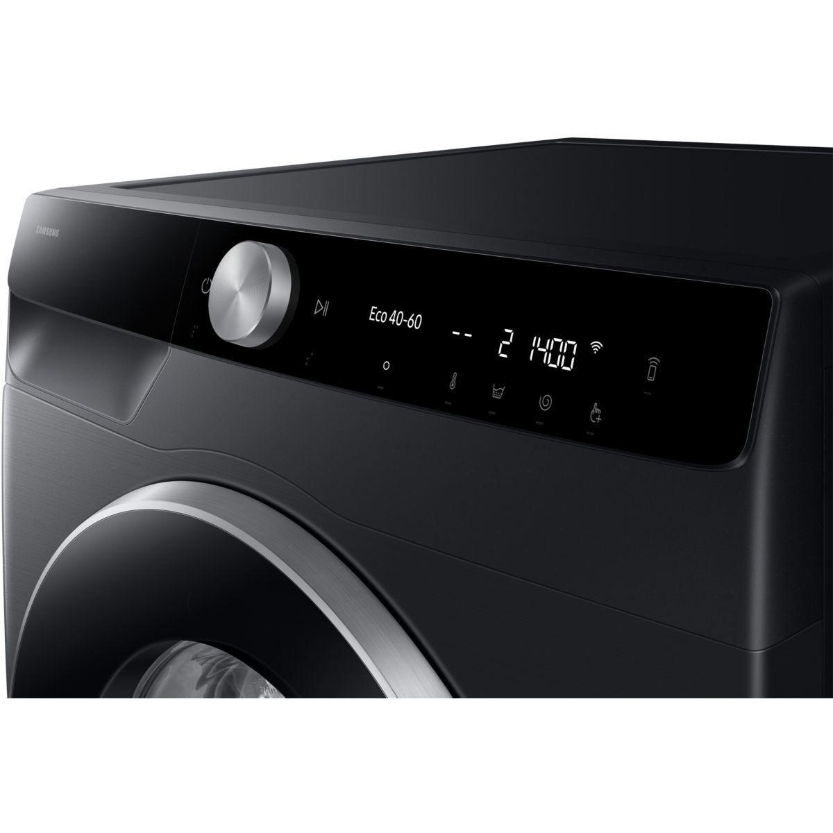 Lave linge hublot WW10FG6U94LB - 10 kg - 1400 tr/min - Classe A - Moteur induction - Autodosage - Connecté Wifi - Noir couleur unique, SAMSUNG