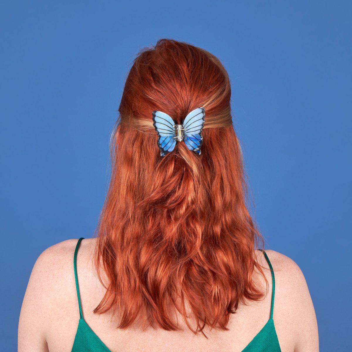 Pince à cheveux PAPILLON BLEU bleu, COUCOU SUZETTE