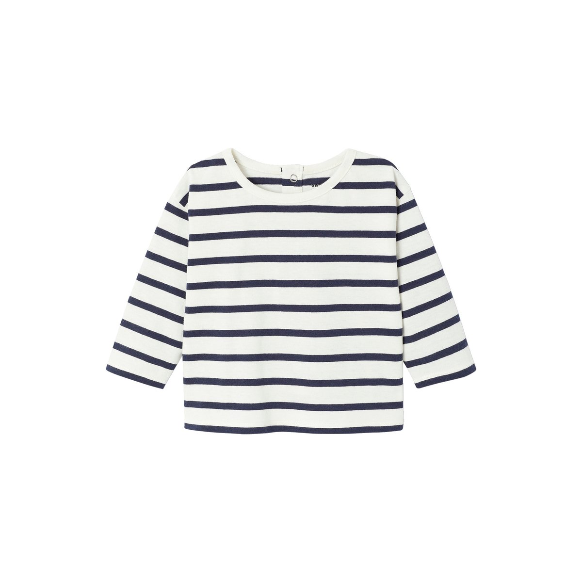 Ensemble T-shirt + combinaison rayé noix de pécan, VERTBAUDET