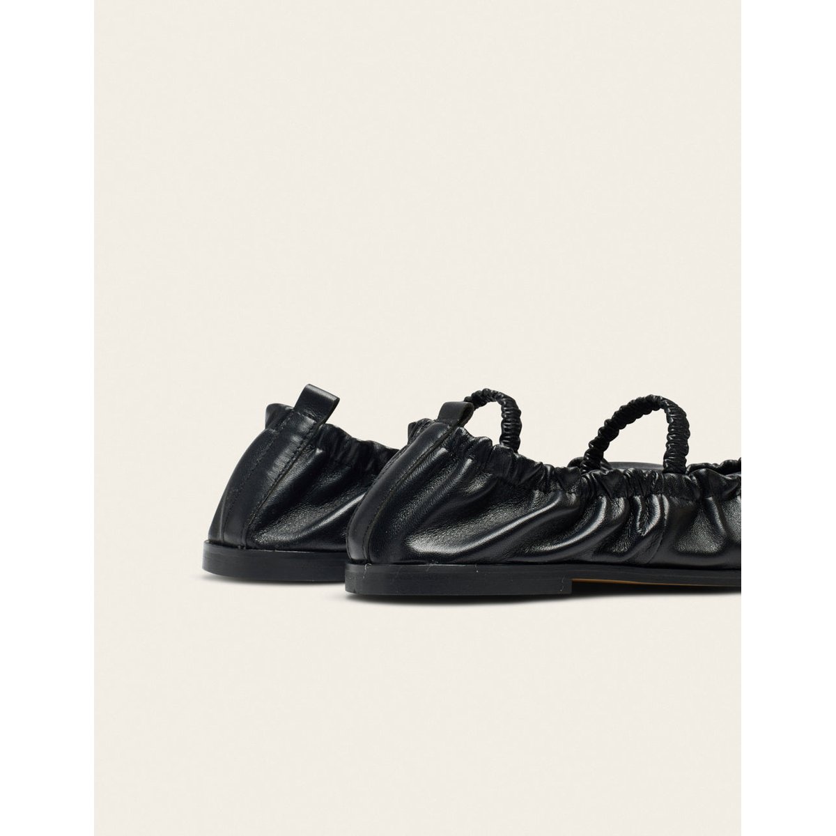 Ballerines MILUNA cuir noir, ODAJE